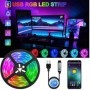 Banda LED, RGB smart, 3m, pentru TV/monitor, aplicatie telefon, alimentare USB