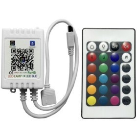 Controler RGB, telecomanda, (Smart Bluetooth), pentru benzi cu LED-uri RGB, 5-24V/4A