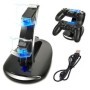 Stand/Dock incarcare controller dual USB cu LED, pentru PS4, negru - AK286A