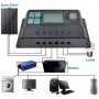 Controler, regulator de incarcare PWM, 20A, 2 porturi USB, afisaj LCD, pentru panouri solare