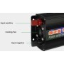 Invertor de tensiune, sinus pur, 12V - 220V, 1000W, afisaj LED (voltmetru)