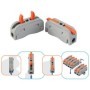 Set 10 conector doza cu 1+1 poli pentru cabluri electrice, 0,2 - 2,5mm - 365-471