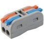 Set 10 conector doza cu 2+2 poli pentru cabluri electrice, 0,2 - 2,5mm - 365-472