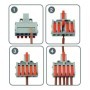 Set 9 conectori doza cu 1+5 poli pentru cabluri electrice, 0,2 - 2,5mm - 365-482