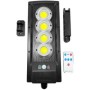 Reflector, lampa solara, 6 LED-uri COB, senzor PIR, 3 moduri de lumina, telecomanda, acumulator 12000mA