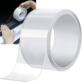 Banda adeziva nano tape, reutilizabila, transparenta, rola silicon 50mm x 5m - Xtrobb 20881