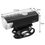 Set Lanterna LED Bicicleta / Trotineta, Far si Stop, reincarcabile USB, 3 moduri luminare