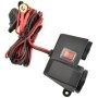 Priza bricheta auto cu intrerupator, auto/scuter/ATV, 2x USB, 5V/2A, suport de prindere