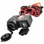 Priza bricheta auto cu intrerupator, auto/scuter/ATV, 2x USB, 5V/2A, suport de prindere