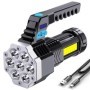 Lanterna far, portabil, acumulator, 1800 lm, 7 LED-uri OSL+1 COB LED