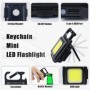 Mini lanterna, proiector portabil LED, breloc, reincarcabil, de camping, drumetii, urgente, 5W, 500lm