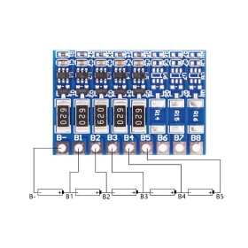 BMS echilibrare pentru incarcare acumulator Litiu 5S 18650 balancer