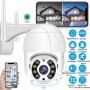 Camera de supraveghere, IP, exterior, LED-uri infrarosu, FULL HD, Micro SD, rotire 360, detectie forma umana, A8