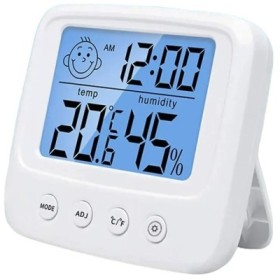 Termometru, higrometru, ceas alarma, afisaj LCD lumina fundal - 0828s