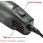 Suflanta aer cald, Mini, 220V, 300 W, Negru/Rosu