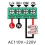 Releu temporizator cu intarziere, digital, dublu, 220V/10A, AC - T2310