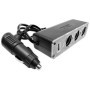 Adaptor, splitter 3x bricheta auto, Iluminare LED, 12/24V, 70W,  USB, 5V/1A - LS 0035