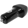 Incarcator, priza auto 12/24V, USB + Type-C, 5V/3,1A negru, WGS-P13