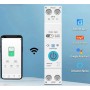 Siguranta inteligenta SMART, monofazata, contor si monitorizare curent, 63A, WiFi, Tuya / Smart Life