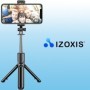 Selfie stick cu trepied, telecomanda, Bluetooth, rotire 360 grade, 21234