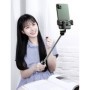 Selfie stick cu trepied, telecomanda, Bluetooth, rotire 360 grade, 21234