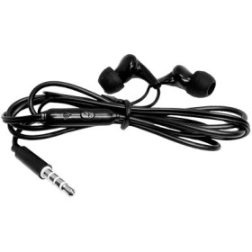 Casti stereo cu garnitura, in urechi, conector jack 3.5mm, 1.2m, functie apel si microfon pe fir, alb/negru, IT 251