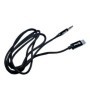 Cablu audio, AUX, Type-C - jack 3,5mm, textil, negru, 1m, ITREND AX 205