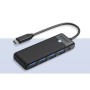 HUB USB 3.0, 3 porturi, interfata Type-C, Orico - PAPW4A-C3-015-BK-EP