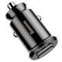 Incarcator auto, Baseus Grain 2x USB 5V/3.1A, negru, CCALL-ML01