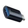 Convertor/adaptor, OTG, Baseus Ingenuity, USB 3.0, la Type-C, incarcare, transfer date, bidirectional - ZJJQ000003