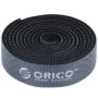 Organizator cabluri, velcro, 1m, negru, CBT-1S-BK