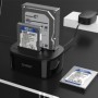 Statie de andocare, Docking Station, Orico Dual Bay, pentru 2 HDD, SATA, 2.5/3.5", USB 3.0, 6228US3-C-EU-BK-BP