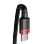 Cablu de date/incarcare rapida (Fast Charge), Baseus cafule, PD2.0 100W, Type-C, 2m, negru, CATKLF-AL91