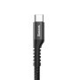 Cablu de date/incarcare cu arc spiralat, USB - Type-C, Baseus Spring, 2A, 1m, negru, CATSR-01