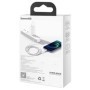 Cablu de date/incarcare, USB - iPhone Lightning, Baseus Superior Series, 66W, (Fast Charge), 1m, alb, CALYS-A02