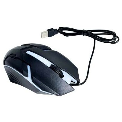 Mouse optic, USB, (mouse gaming), cu fir, lumina LED albastru, ALIEN 1602L