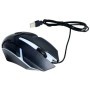 Mouse optic, USB, (mouse gaming), cu fir, lumina LED albastru, ALIEN 1602L