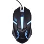 Mouse optic, USB, (mouse gaming), cu fir, lumina LED albastru, ALIEN 1602L