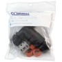 Conector forma "T" cu 5 contacte, IP68, 450V/32A, pentru cabluri electrice 0,5…4mm, 365-907