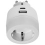 Prelungitor adaptor stecher priza, USB A + Type C 5V/ 3,4A, 17W, 240-801