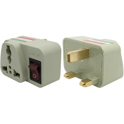 Adaptor de retea, multistandard, cu impamantare si intrerupator, 250V/10A