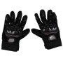 Manusi moto, marimea XL, material cauciucat, negru, prindere cu velcro