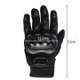 Manusi moto, marimea XL, material cauciucat, negru, prindere cu velcro