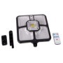 Reflector, lampa solara, 220 LED-uri SMD, 1 COB, senzor PIR, 3 moduri de lumina, telecomanda, acumulator - Izoxis 22736