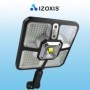 Reflector, lampa solara, 220 LED-uri SMD, 1 COB, senzor PIR, 3 moduri de lumina, telecomanda, acumulator - Izoxis 22736