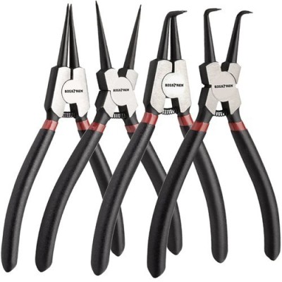 Set 4 clesti profesionali pentru sigurante Seeger metal, 180mm - Bigstren 22159