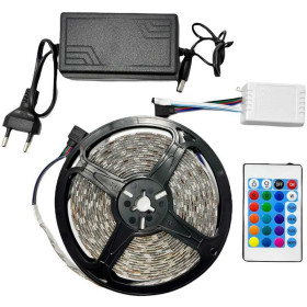 Kit banda LED RGB, rezistenta la umiditate, 21,6W, 5ml