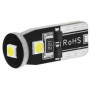 Bec auto cu 3 LED-uri, 3030 SMD, T10, CANBUS, 12-21V/250mA, 5W - lumina alb/rece