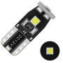 Bec auto cu 3 LED-uri, 3030 SMD, T10, CANBUS, 12-21V/250mA, 5W - lumina alb/rece