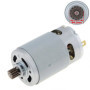 Motor DC, 12V/1300mA, 23000rpm, 14 dinti - GRS-550VC